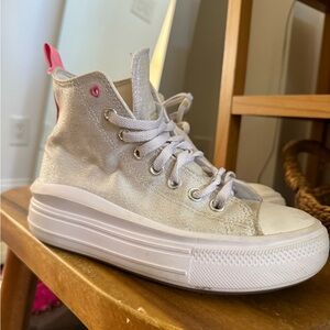 Converse White High-Top Athletic Shoes